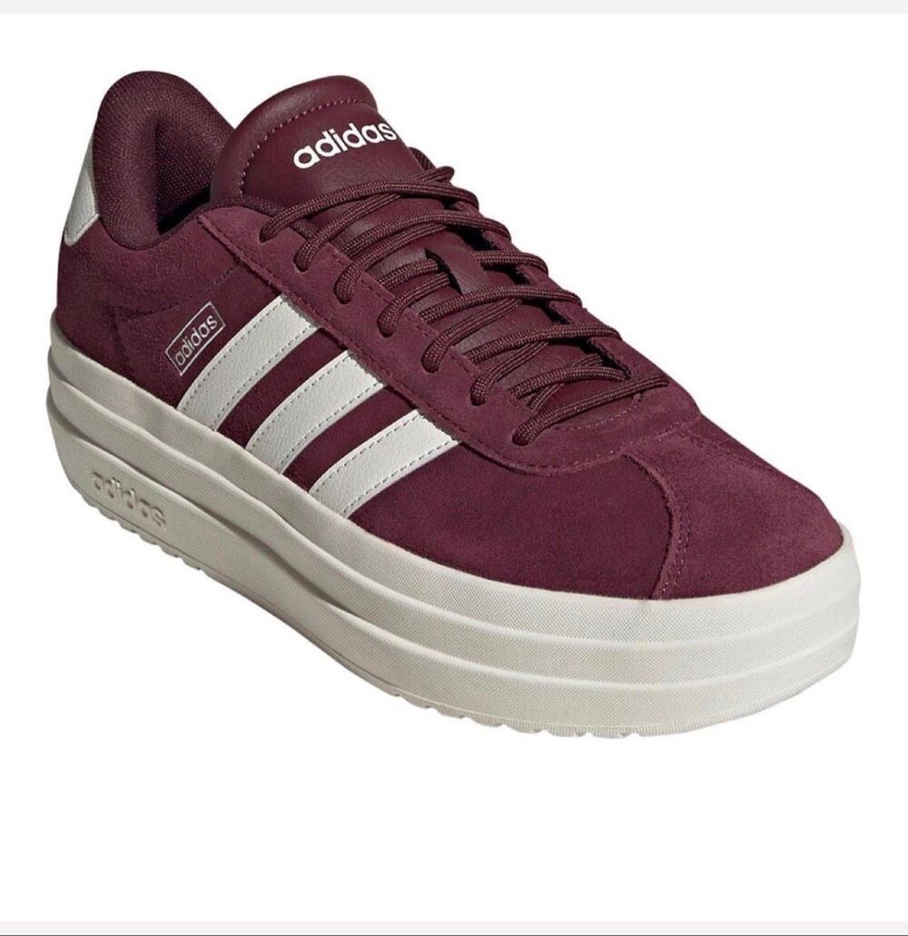 ADIDAS Maroon VL Court Bold Shoes-9